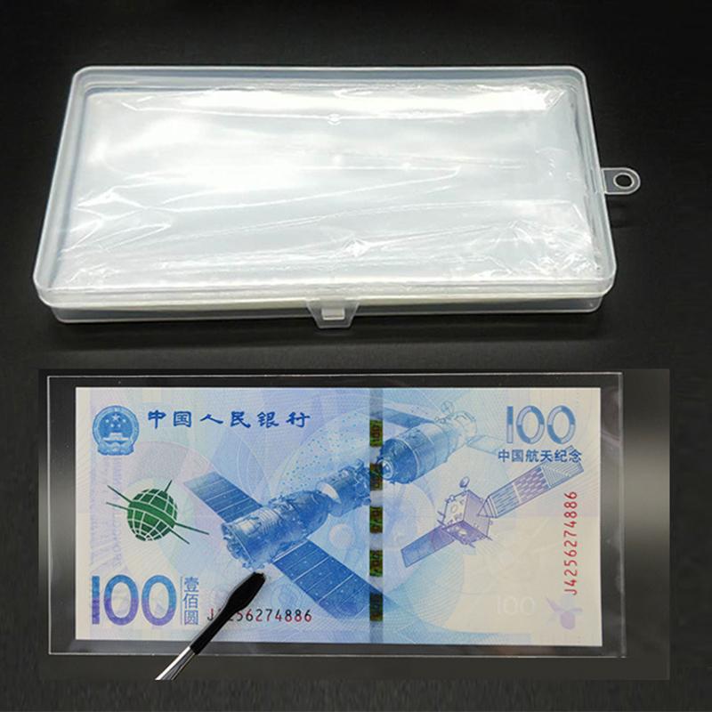 100Pcs Banknotes Holder Coin Album Storage Bag Box Photocards Pvc Page Paper Money Cedulas Collection Case Transparent Organizer