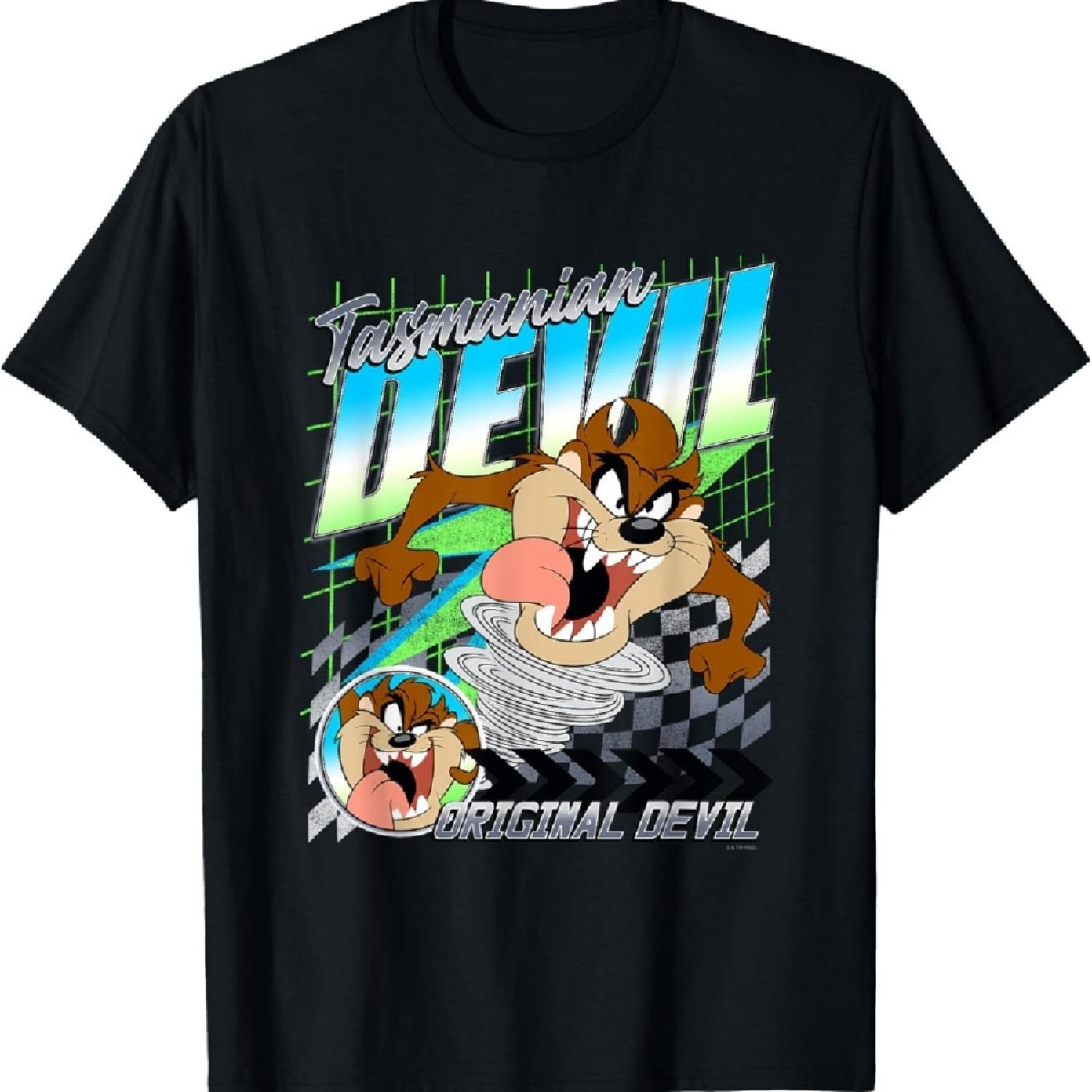

Looney Tunes Тасманский дьявол Оригинальный плакат Дьявола Футболка XXXXXL чёрный