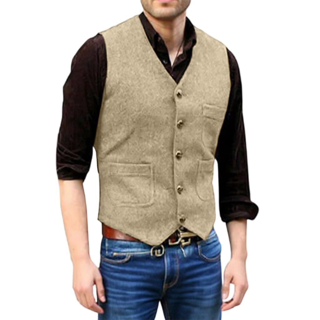 Men's  Leisure  Self-Cultivation  Suit  Vest  Coat