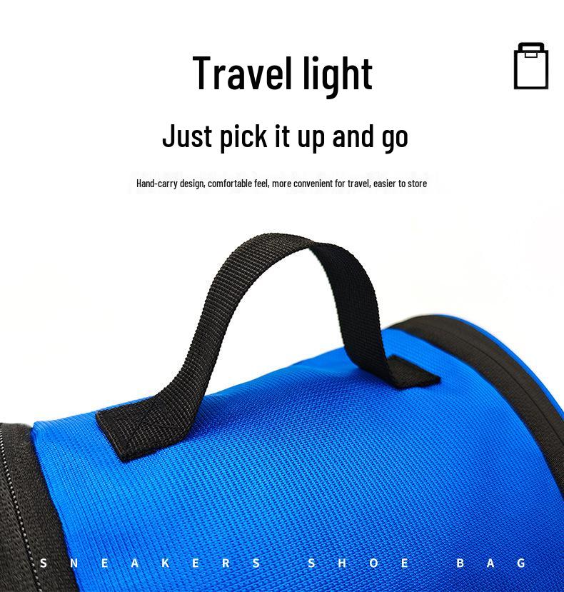 Portable Sports Shoe Bag for Travel: Handheld Storage for Football, Basketball, and Fitness Footwear.