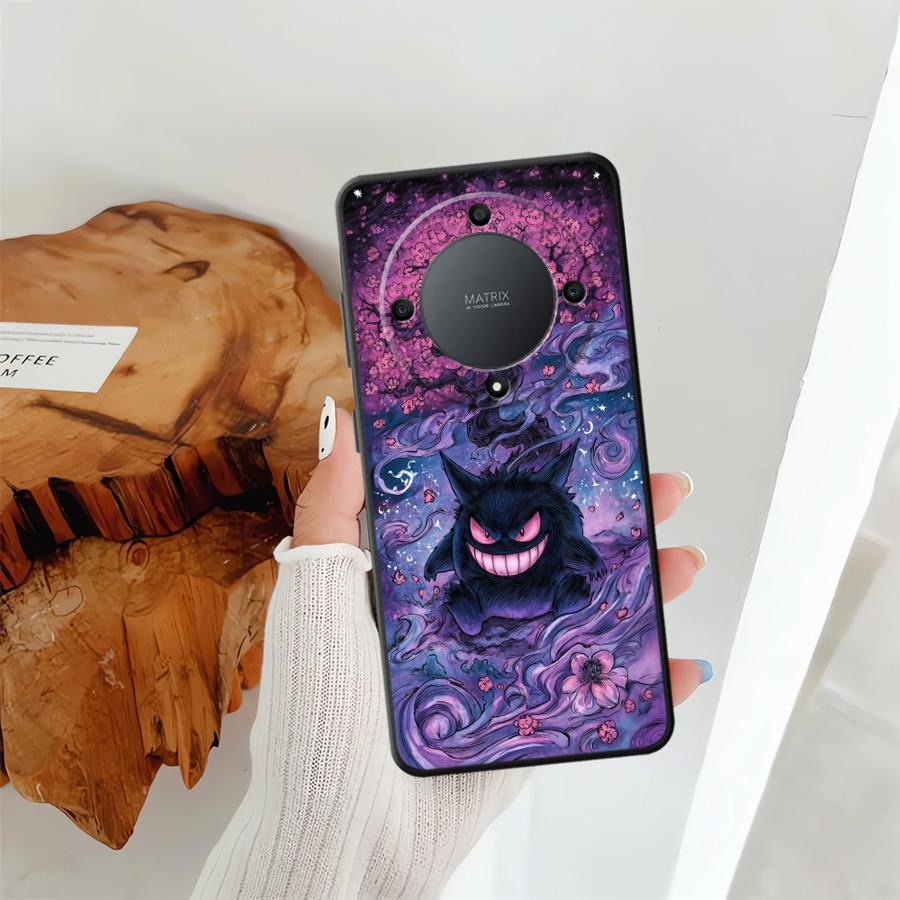 Case for Honor 70 8X X6 200 400 Lite X7 X8 X5b 90 Magic5Lite X9a Funda Phone Cover Gengar Pokemon Cool