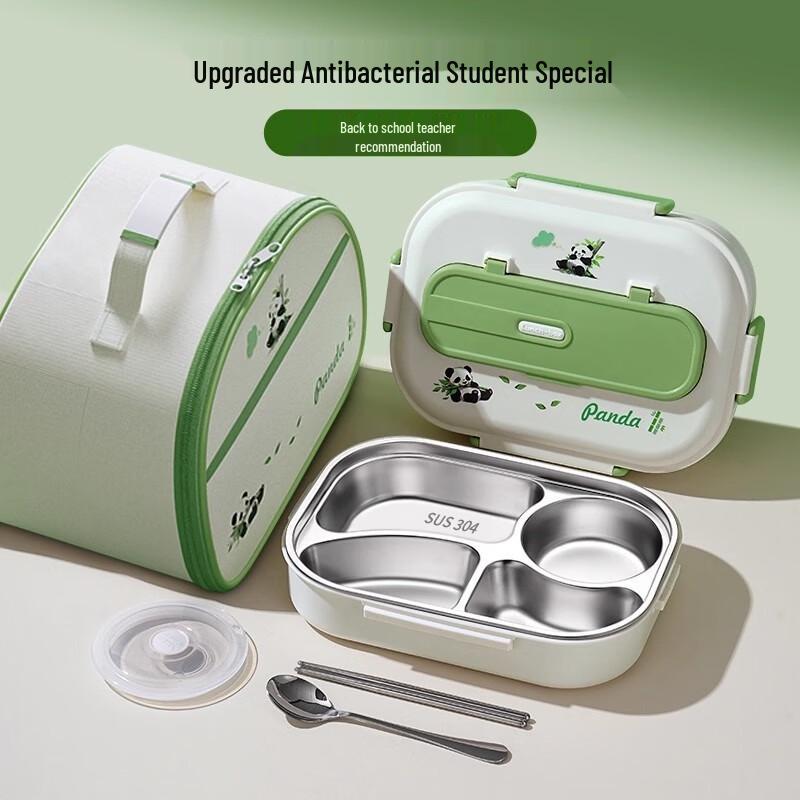 Fumeide 304 Stainless Steel 3-Compartment Bento Lunch Box