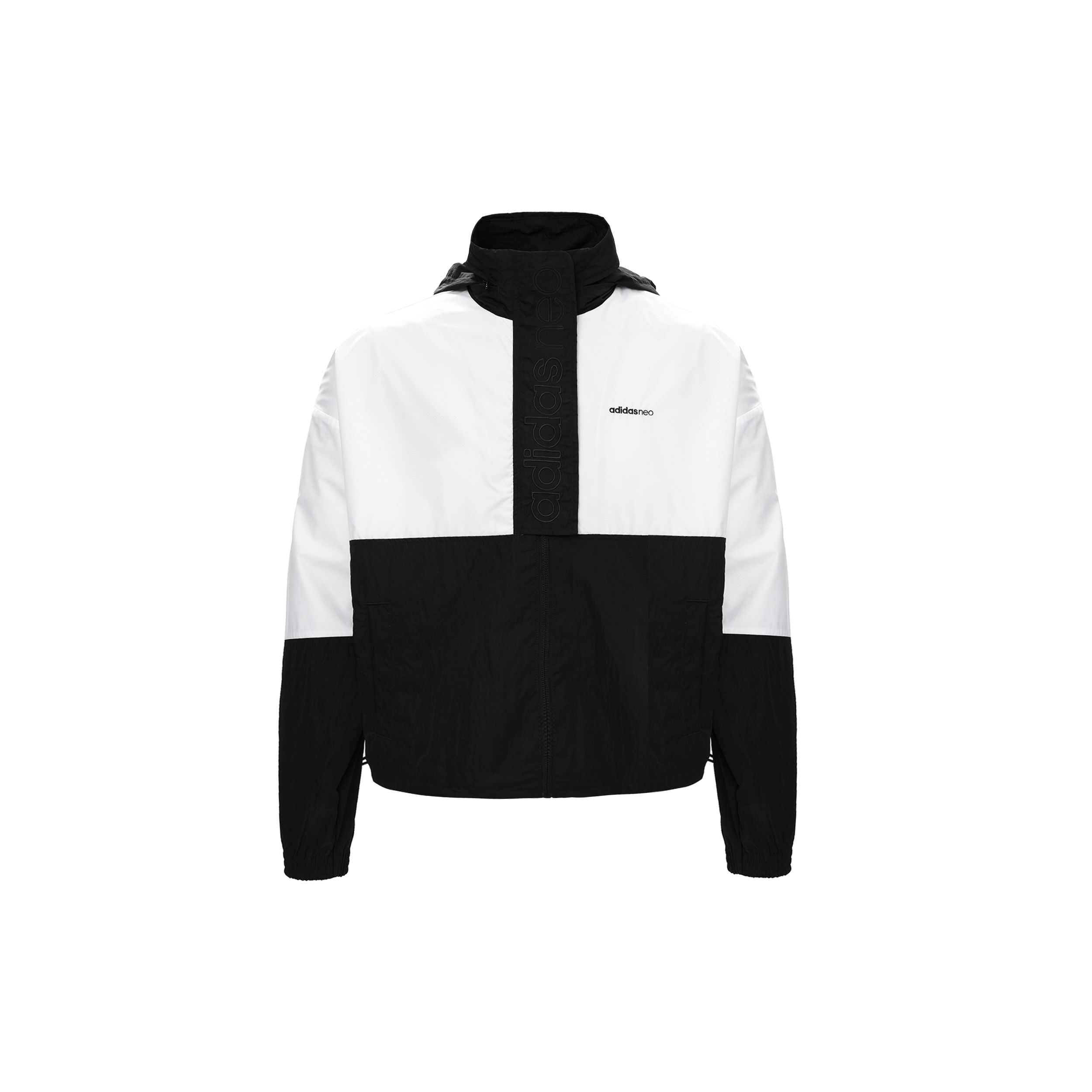 

Adidas Neo Sports Casual Windbreaker Jacket Women Jackets Black White HA1165 M