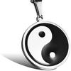 Yin en Yang Corrosie Ketting Hip Hop Tai Chi Bagua Titanium Staal Hanger