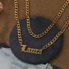 Atoztide Personalized Custom 2 Layer Names Pendant Necklace for Women Stainless Steel Heart Cross Fashion Christmas Jewelry Gift