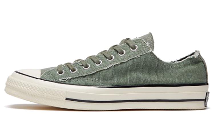 Converse 1970-х Chuck Taylor All Star Низкие Кеды Холщовые Унисекс Армейский Зеленый 164597c 37
