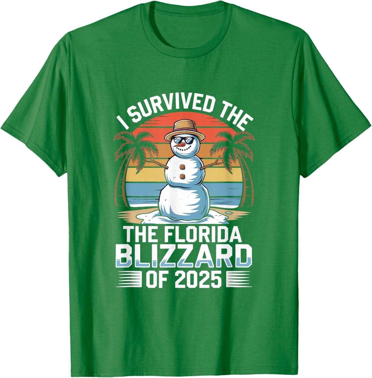 I Survived The Florida Blizzard Of 2026 Florida Snow Unisex T-shirt M