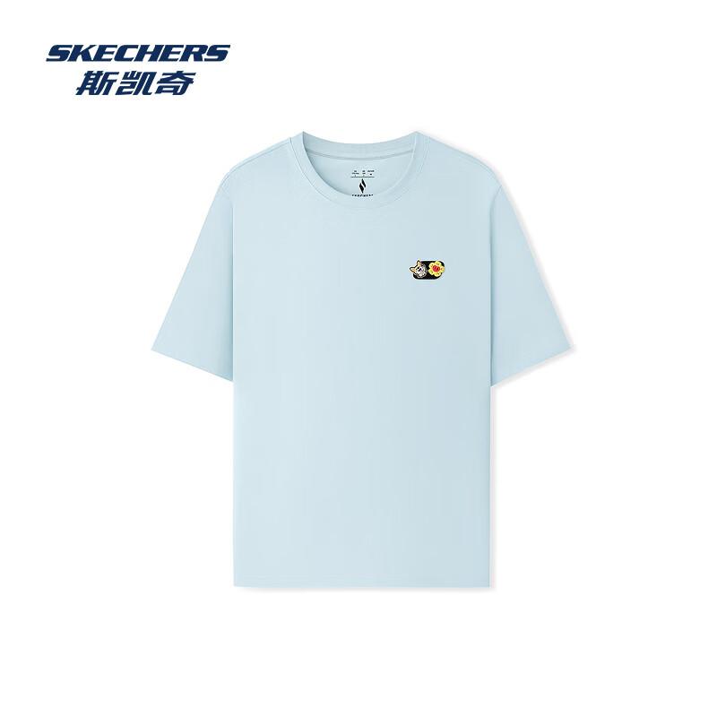 Skechers Unisex Knit Short-Sleeve T-Shirt L226U048 L