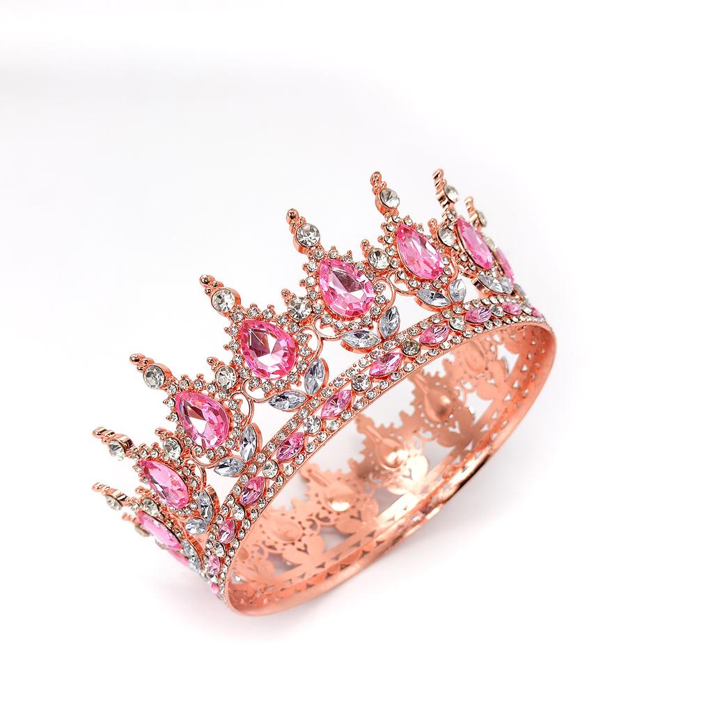 New Crown Bride's Headwear Dress Wedding Princess  Luxurious and Shiny Baroque Crown Decorative Ornament  Crown