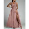Women Formal Attire Fashion Sexy V-neck Ladies Evening Dress