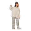 [Limspace] Room Wear, Women's Pajamas, Women's, Men's, Loungewear, Women's, Long Sleeve, Thin, Long Pants, Round Neck, Women's Long Sleeve Pajamas,