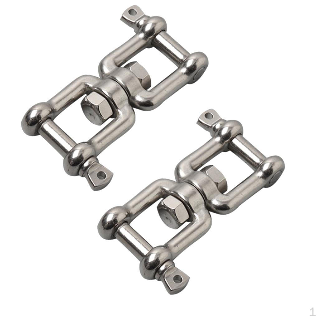 

2x Boat Jaw Anchor Chain Shackle 316 Stainless Steel 10mm