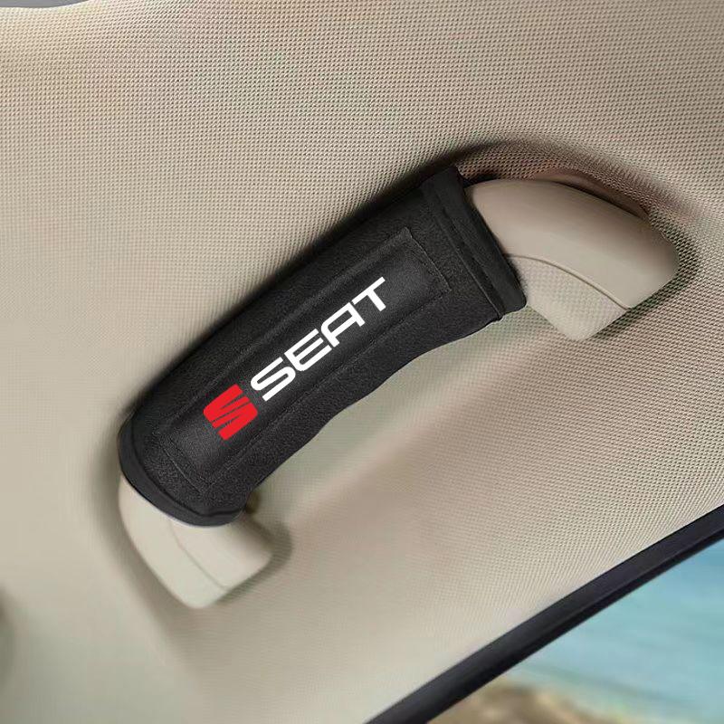 Auto Innen Türgriff Schutzabdeckung Dach Haltegriffe Auto Styling Für SEAT Leon FR Altea Ibiza Toledo Cordoba Alhambra Arona Exeo