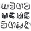12Pc Stainelss Steel Clip On Ear Cuff Earrings Fake Cartilage Earrings Lot Non Piercing Clip On Earrings Set Earrings For Women