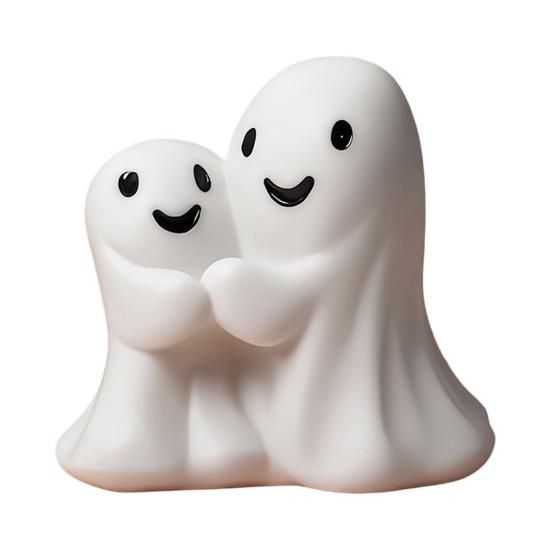 Halloween Gift for Kids Ghost Gnome Figurines, Resin Tabletop Decoration, Cute Party Supplies Statue, Decorative Ornaments Indoor Outdoor Home