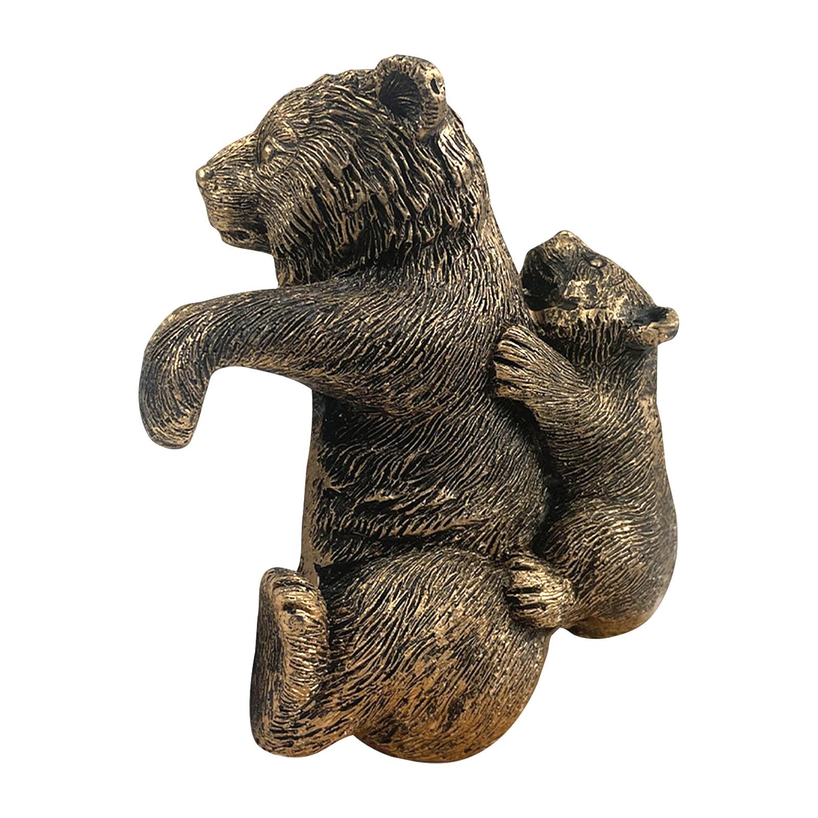 

Садовый декор из коричневого медведя и смолы - причудливые подвесные кашпо для внутреннего и наружного использования, идеальный день, День матери, выпускной и т. д., для помещений One Size