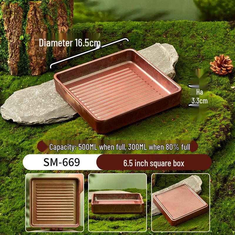 Melamine Plate for Gourmet Hot Pot, Barbecue & Shrimp: Mountain & Field Design
