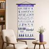 Chair Yoga Wall Chart, Canvas Poster with Hanging Rod And Rope, Chair Yoga Chart for Seniors Beginners Home Stretching Mobility Guide