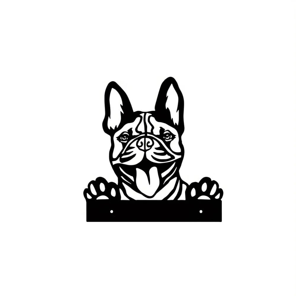 1 stk Ultimate Hunde Stål Silhouette Metal Hage Art Stake - ideell utendørs dekorasjon og bursdagsgave