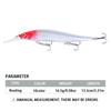 13.5cm 16g Floating Long Cast Minnow Lure: Sea Fishing Artificial Bait with Noise