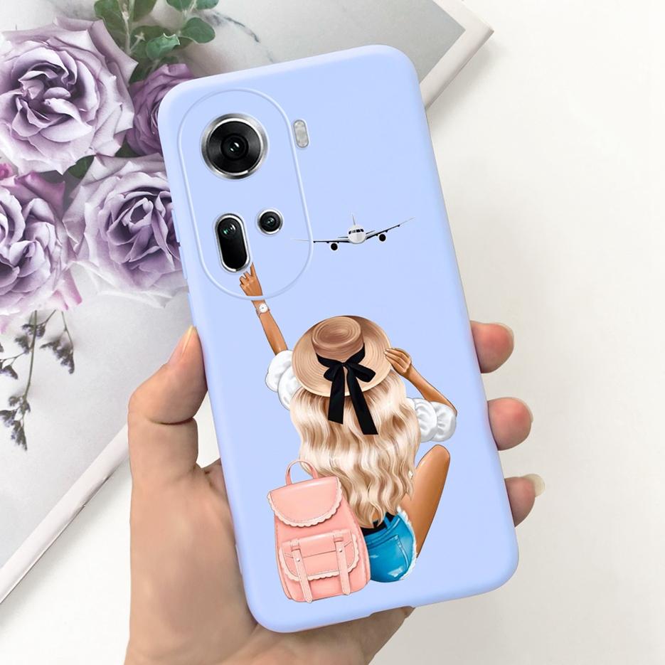 For Oppo Reno 11 5G Case CPH2599 Cute Fashion Painted Cover Soft Silicone Phone Case For Oppo Reno11 Pro Reno 11F Reno11 F Shell