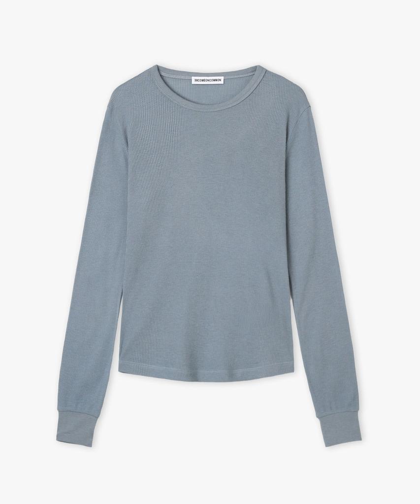 38COMEONCOMMON Waffle Slim Long Sleeve (Powder Blue)