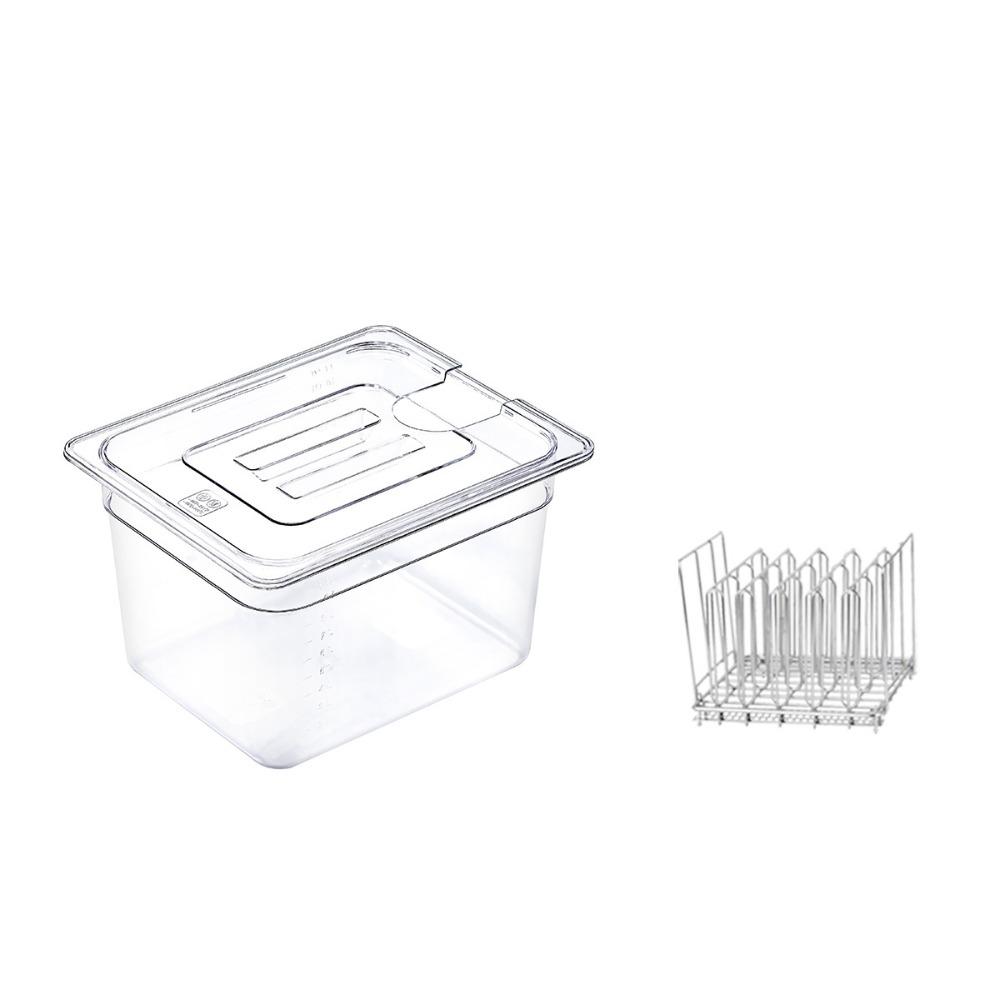 Kit de Panela de Cozimento Lento de Grande Capacidade com Tampa Máquina Sous-vide Tanque de Água Chef