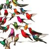 Acrylic Hummingbird Decoration Sparkling Christmas Ornament Double-Sided Colorful Design Special Tree Stack Winter Bird Xmas Decor Holiday Accessory