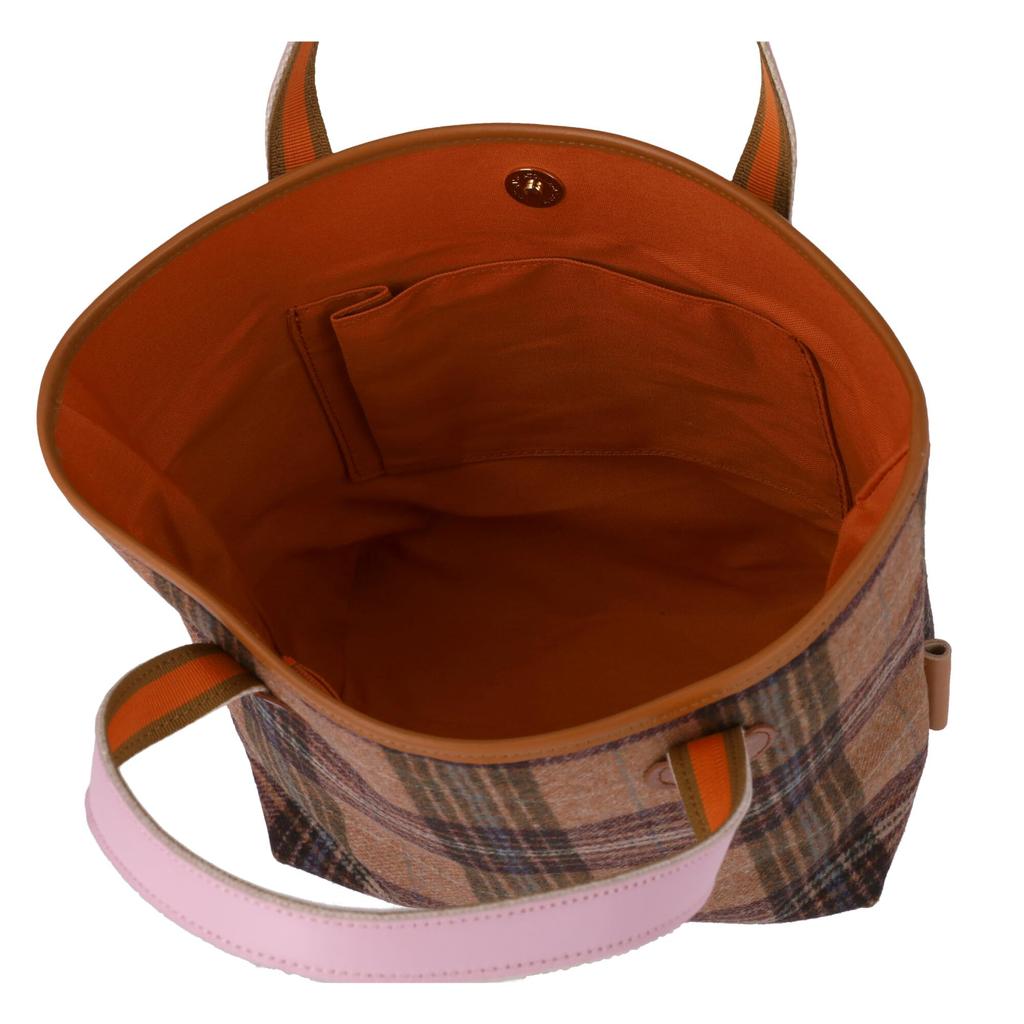 Tsumori Chisato Wool Check Kira Neko Handbag Women's