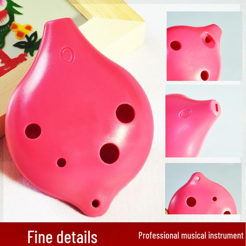 Ocarina 6-Hole C-Key Alto, Drop-Resistant Resin Plastic for Students and Home Use