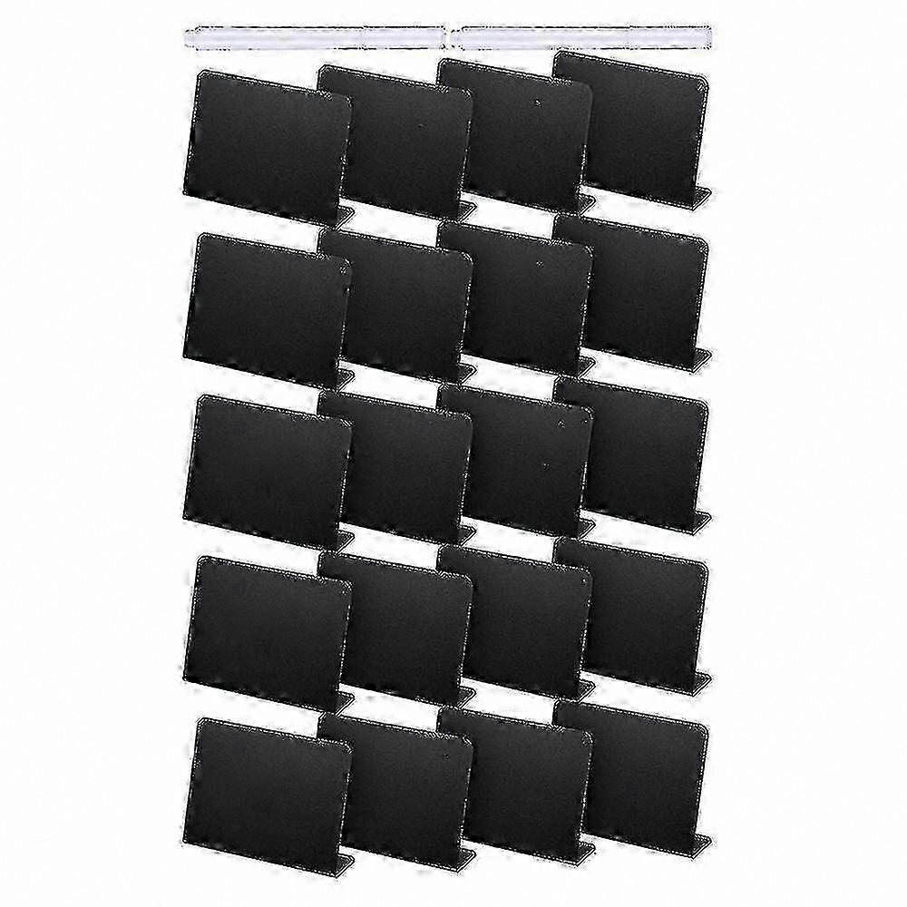 20pcs 4x3 Inch Mini Chalkboard Table Tent Signs, Buffet Food Labels for Party