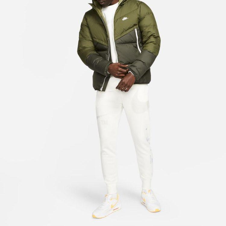 Nike Daunenjacke Herren Grün Mit Kapuze Mittlere Stepp-Daunenjacke DD6796-326