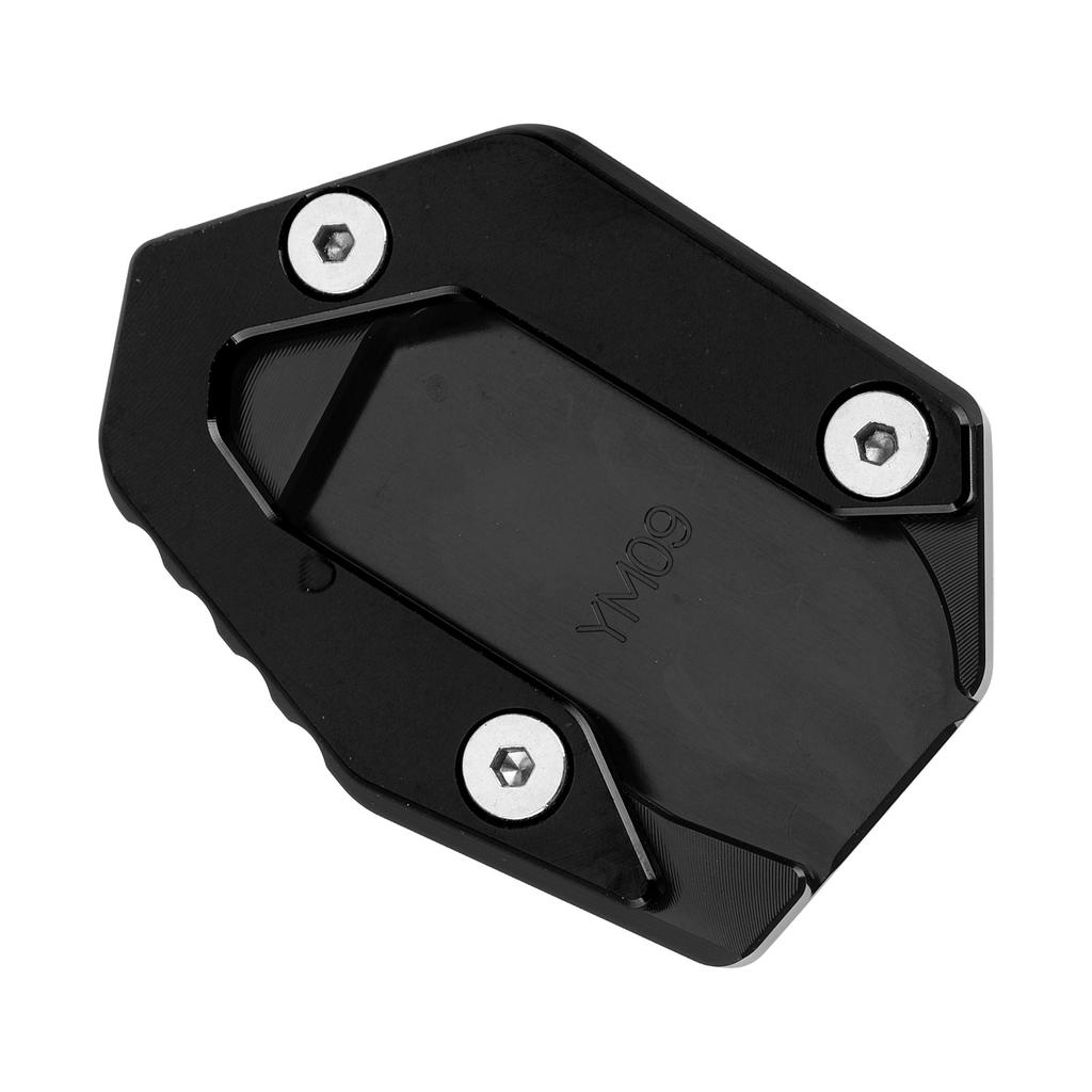Parking Kickstand Extension Pad AntiSlip Side Stand Support Fit for Yamaha MT 09 FZ 09 FJ 09(Black )