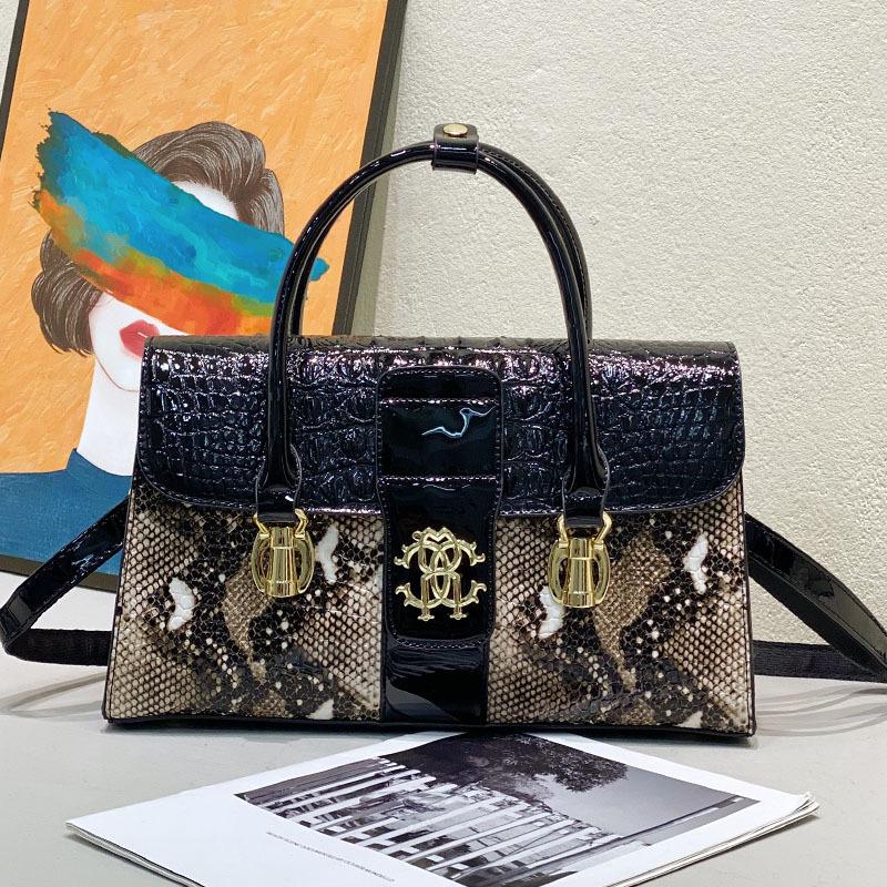 Handbag Women'S Bag Shoulder Bag Large Capacity Crossbody Snake Pattern Bag Underarm Bag