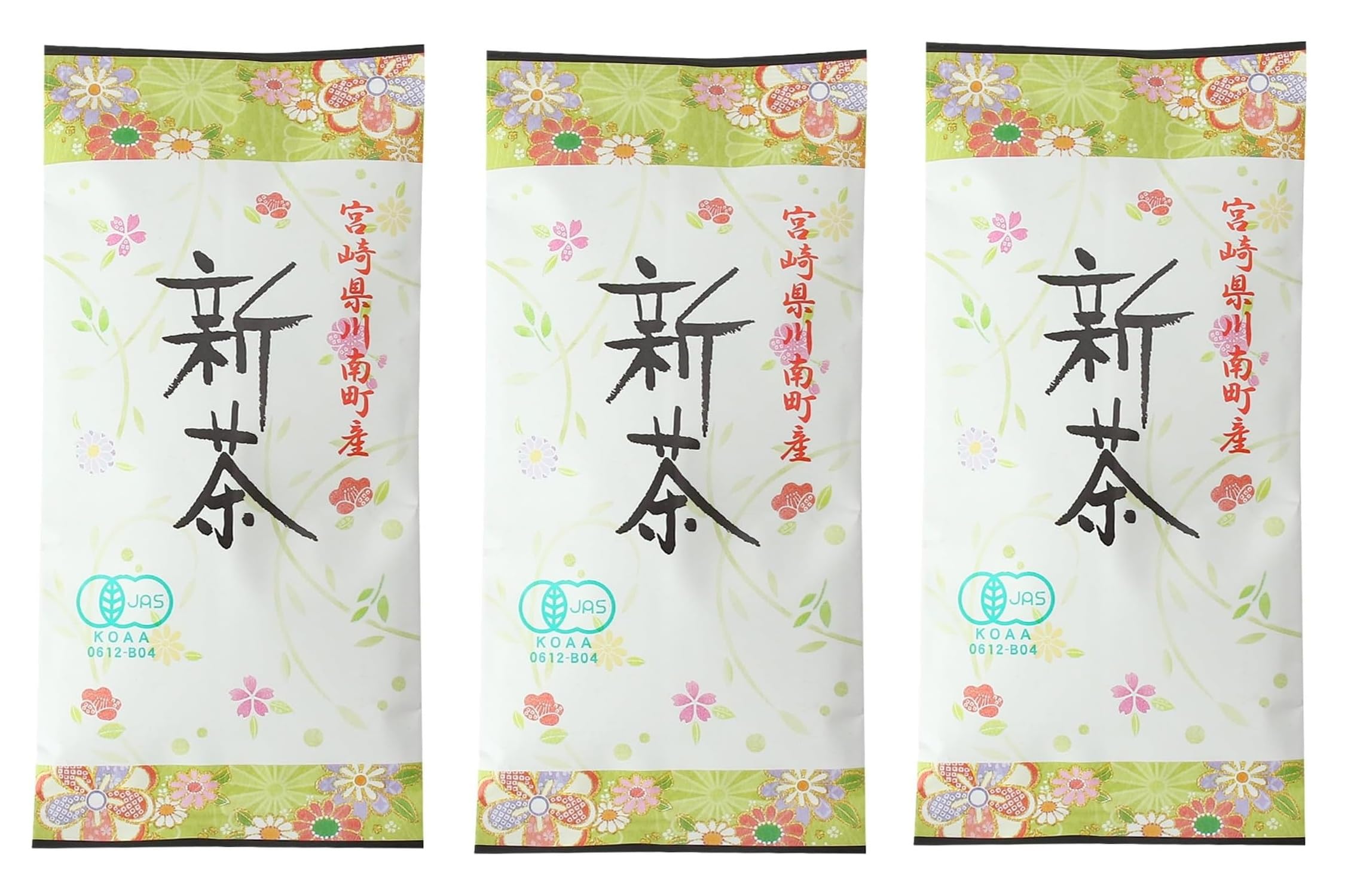 

Miyazaki Economic Federation Direct Newly Grown Organic Sencha 100g x 3 Natural Flavor Sales (Green Tea), Bags,