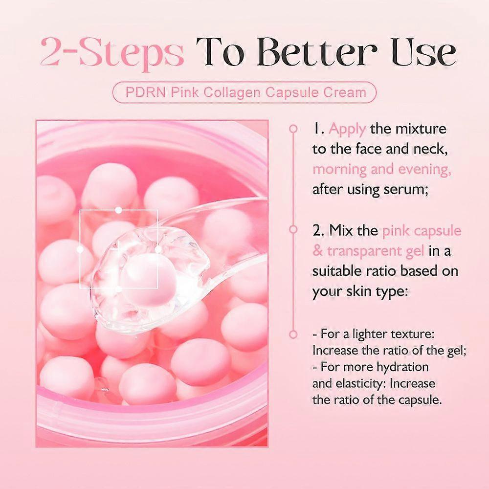 Set de Regalo de Cuidado de la Piel PDRN de 3 Piezas con Colágeno, Péptido, Retinol y Niacinamida, Sérum Hidratante Profundo, Crema para Ojos y Crema Cápsula, Cuidado Facial de Día y Noche f