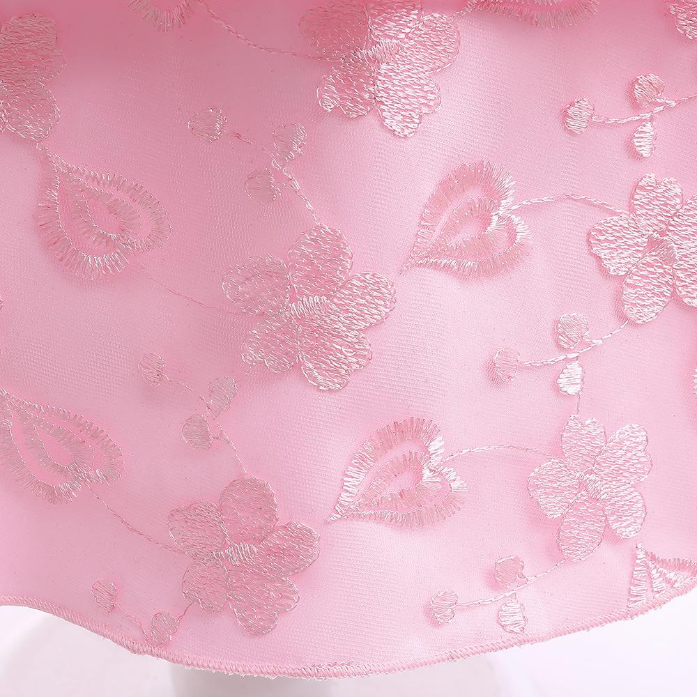 Girls Dresses Infant Baby Baptism Dress For Girls Kids Wedding Party Dresses Bow Beaded Tulle Christening Gown Birthday Children Clothes