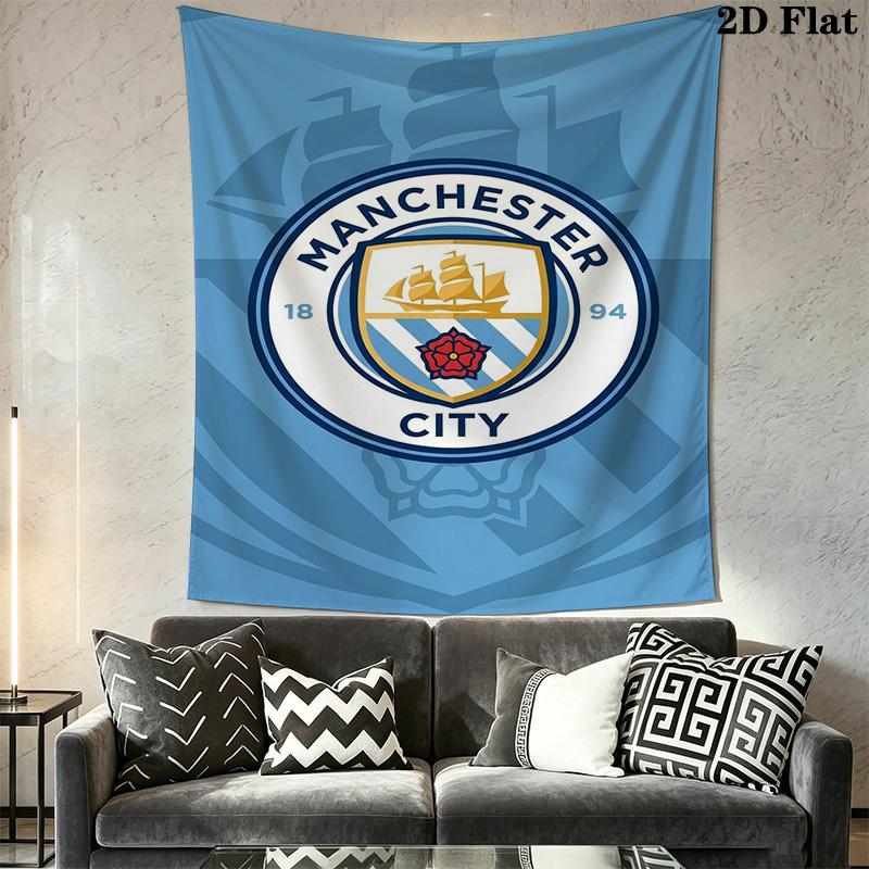 Manchester Football Club Crest Threepiece Set 1 Duvet Cover 2 Pillowcase Without Core Soft And Comfortable Bedding Set