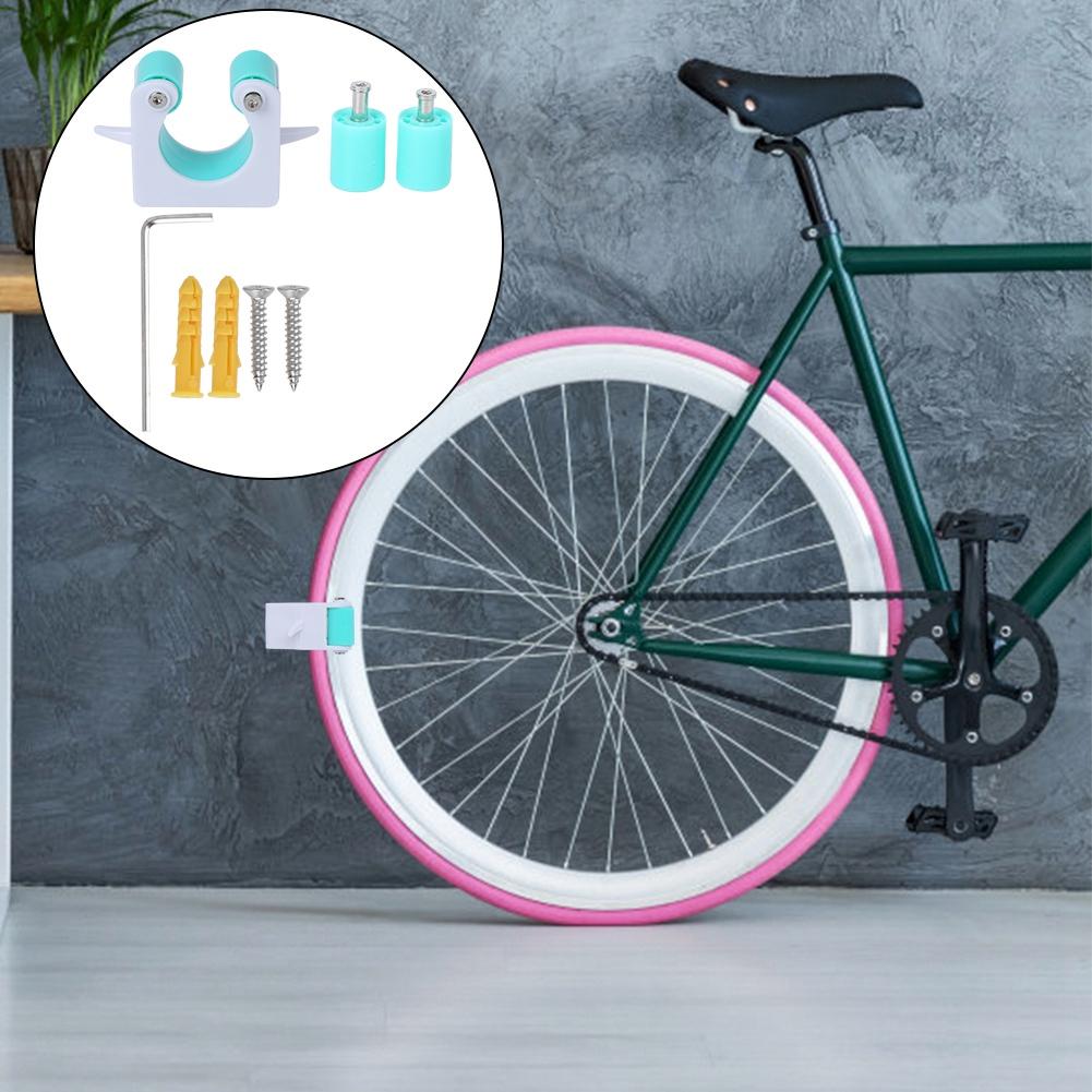 Road Bike Wall Hook Mounted Parking Rack Showing Stand Hanger Bicycle Accessory for Indoorblue