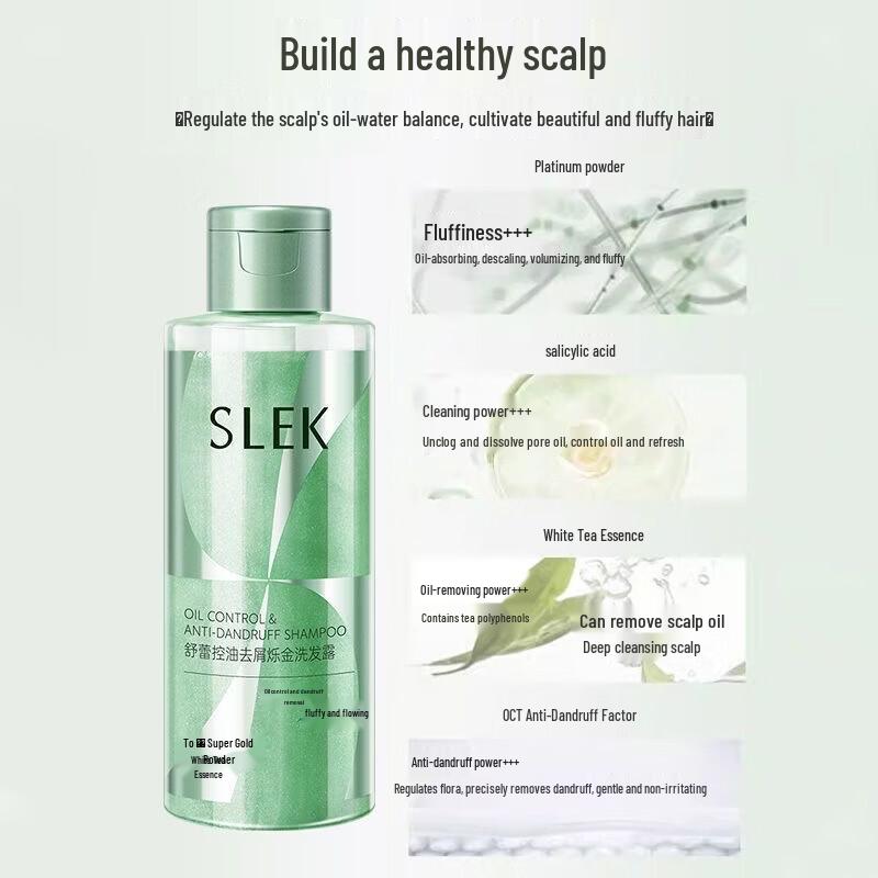 SLEK Oil Control Anti-Dandruff Shimmering Shampoo