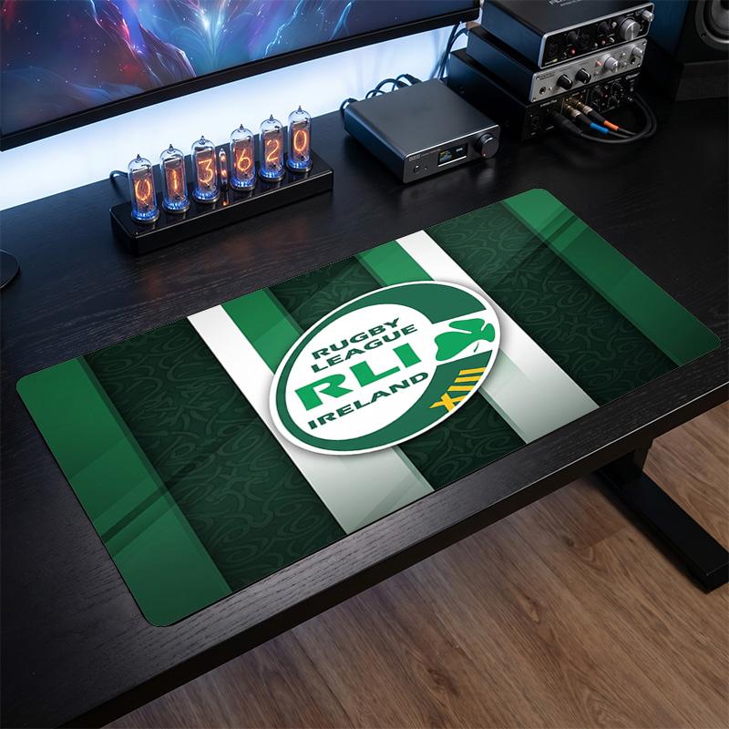 Ireland Rugby Pattern Mousepad Anti?Slip Rubber Desk Pad For Gaming Working Desktop Decoration