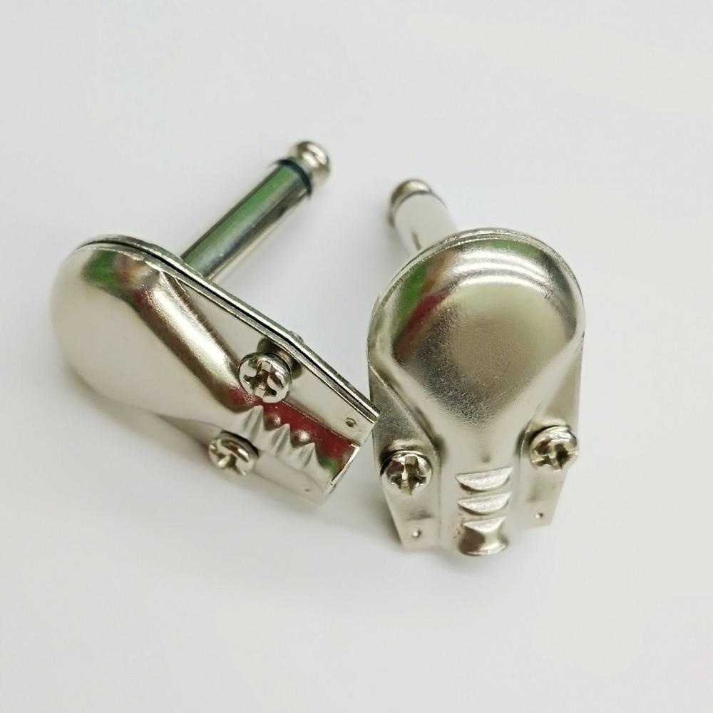 

New 10PCS 1/4 Inch 6.35mm Right Angle 90 Degree Mono Male Jack Plug For Headphones