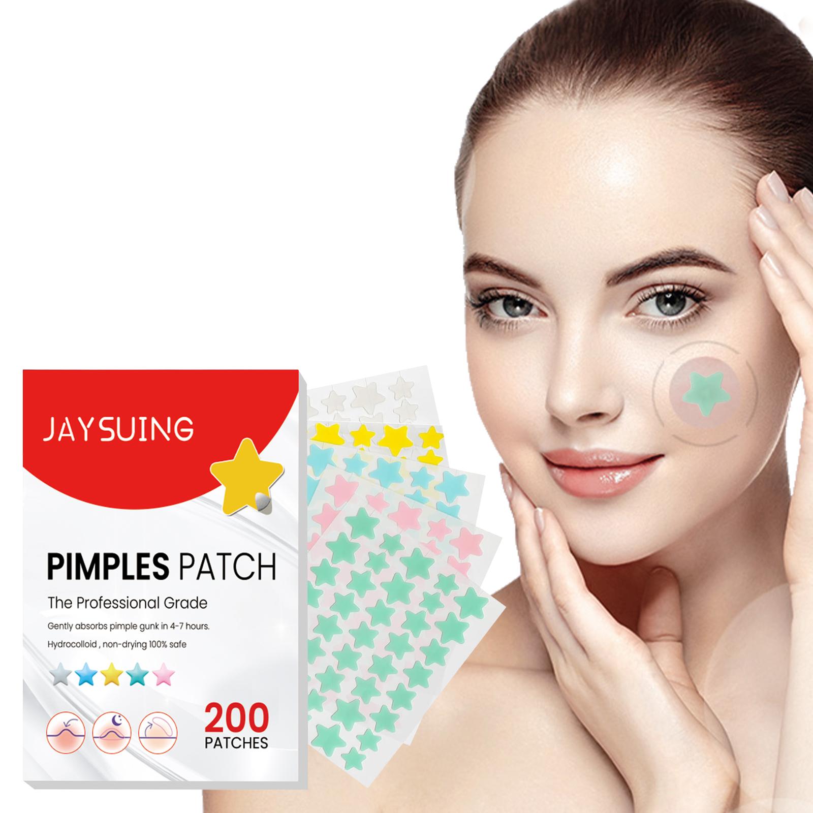 

Star colored acne stickers Repair pimples pits acne marks fade acne spots blemishes cover acne pimples
