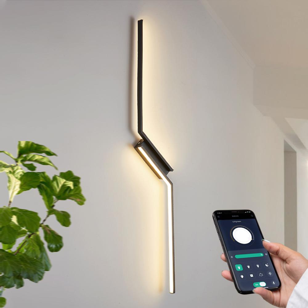 Hockey Interior Wall Light Remote Control LED Wall Lamp Bedroom Decoration Modern Indoor Lighting Lamps 53CM 73CM 93CM LED Light
