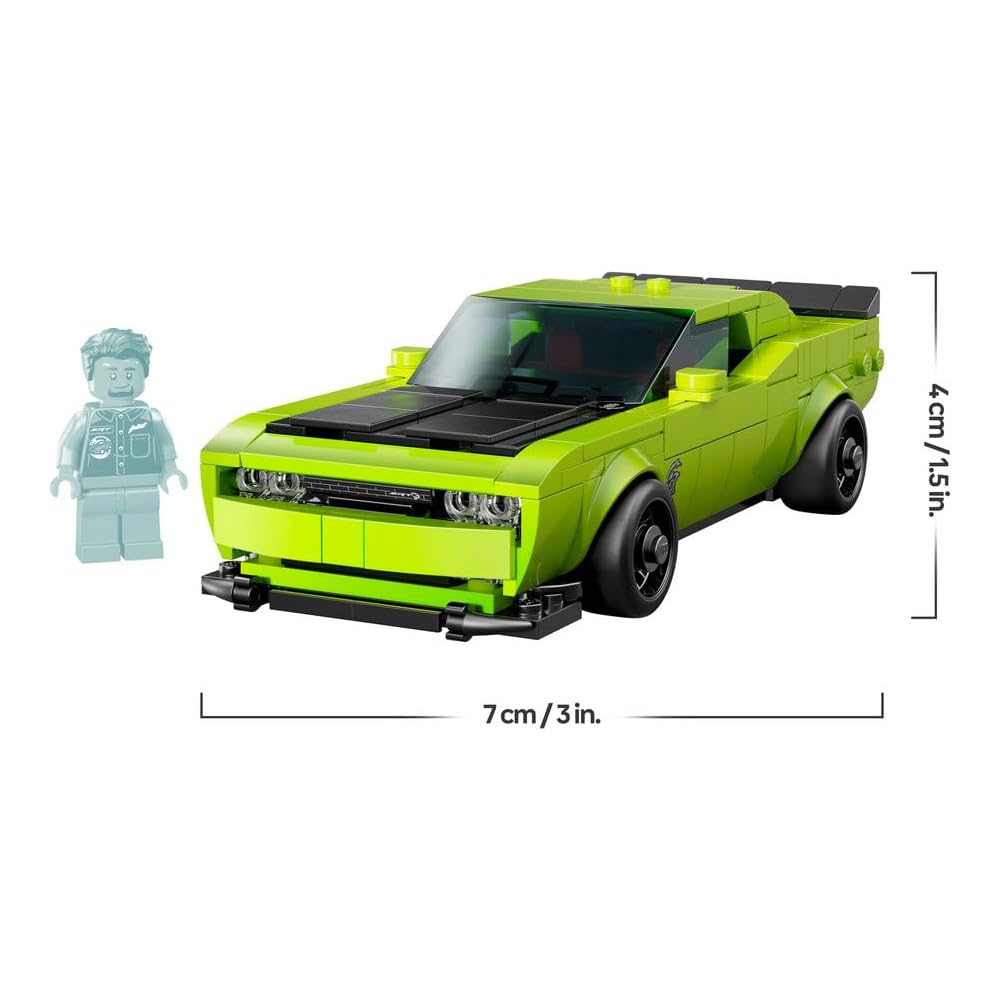 LEGO Speed Champions Dodge Challenger SRT Hellcat Toy Car Set 9-11 Years Old Kids Building Blocks