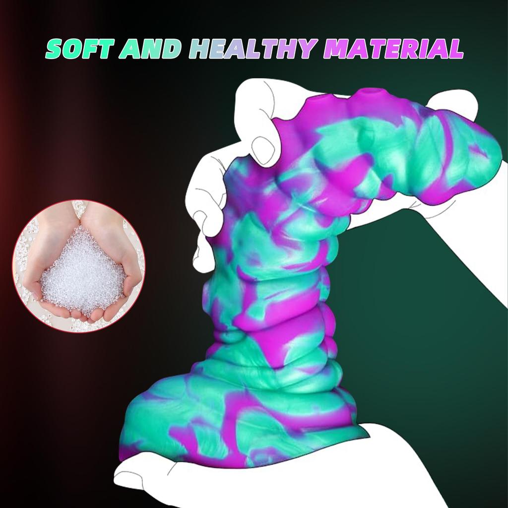 Large Thick Penis Liquid Silicone Huge Dick With Suction Cup Monster Anal Sexy Black Dog Dildo Butt Plug Anal Plug Adult Men Women