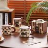 Retro Color Cat Cute Mug Ceramic Cup Breakfast Cup Water Cup Gift Cup Ceramic Birthday Gift Home
