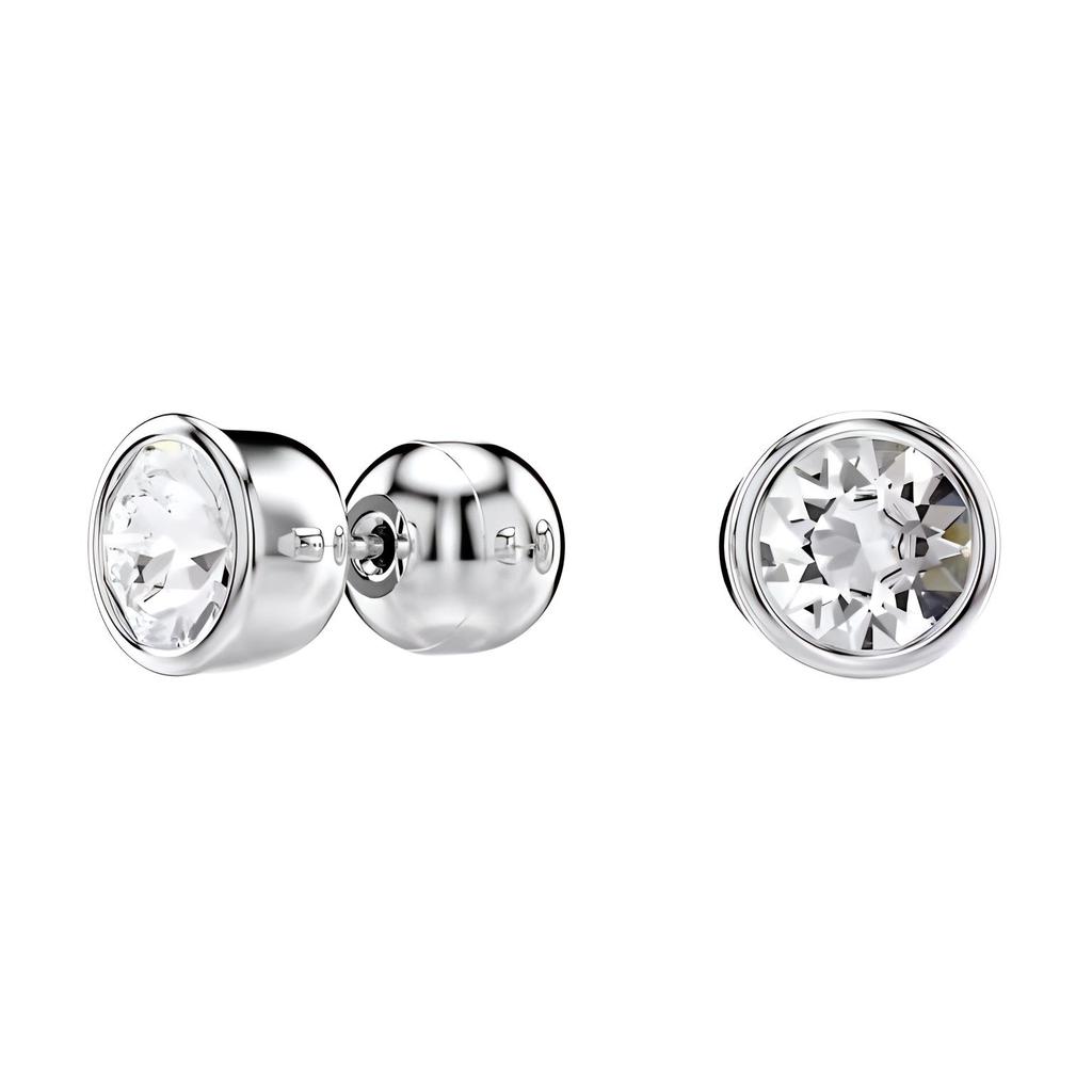 Swarovski Imber Single Round Crystal Stud Earrings Women Earrings Silver 5696073