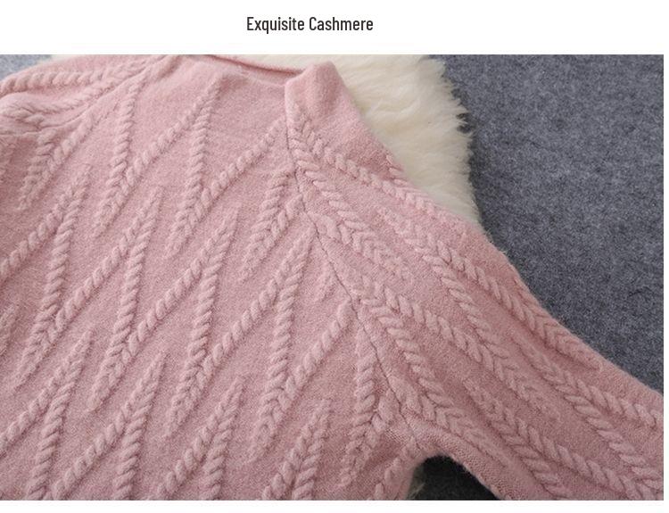 Autumn/Winter Knit Sweater & Wide-Leg Pants Set - Thick Korean Style, Loose Fit Women's Fashion