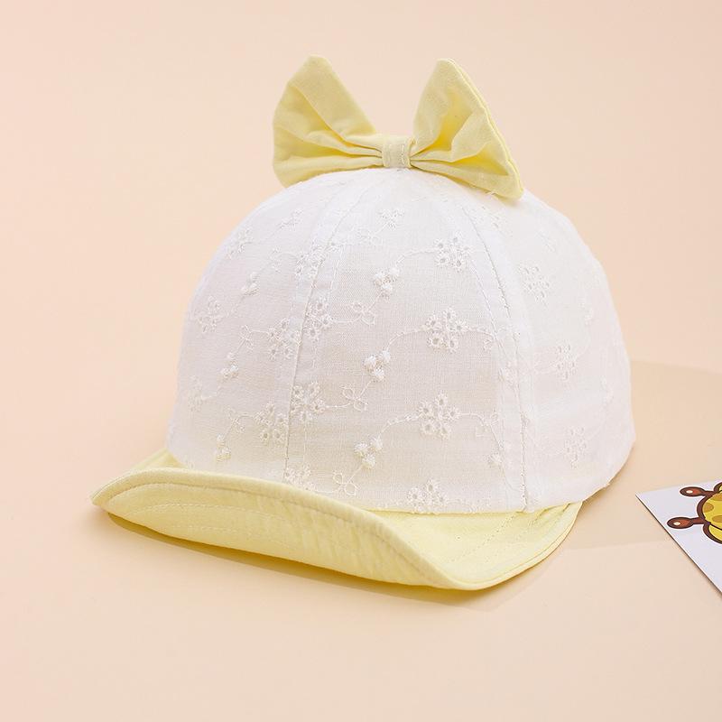 New Arrival: Baby Girl Soft Brim Adjustable Sun Hat - Versatile, Sweet Princess Duckbill Cap
